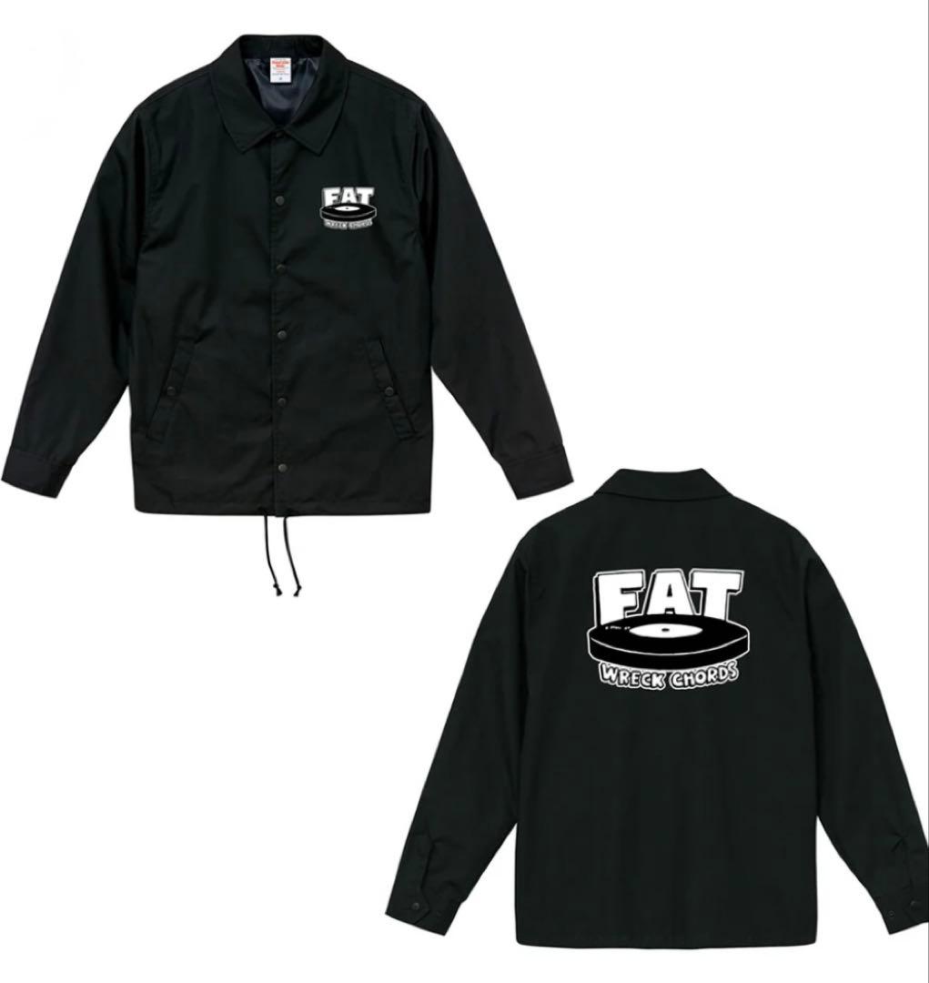 FAT WRECK CHORDS コーチジャケット　ブラック　L 人気サイズ