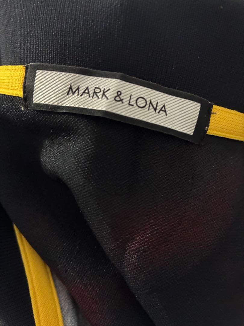 MARK & LONA ポロシャツ サイズ50 黒/赤タイダイ