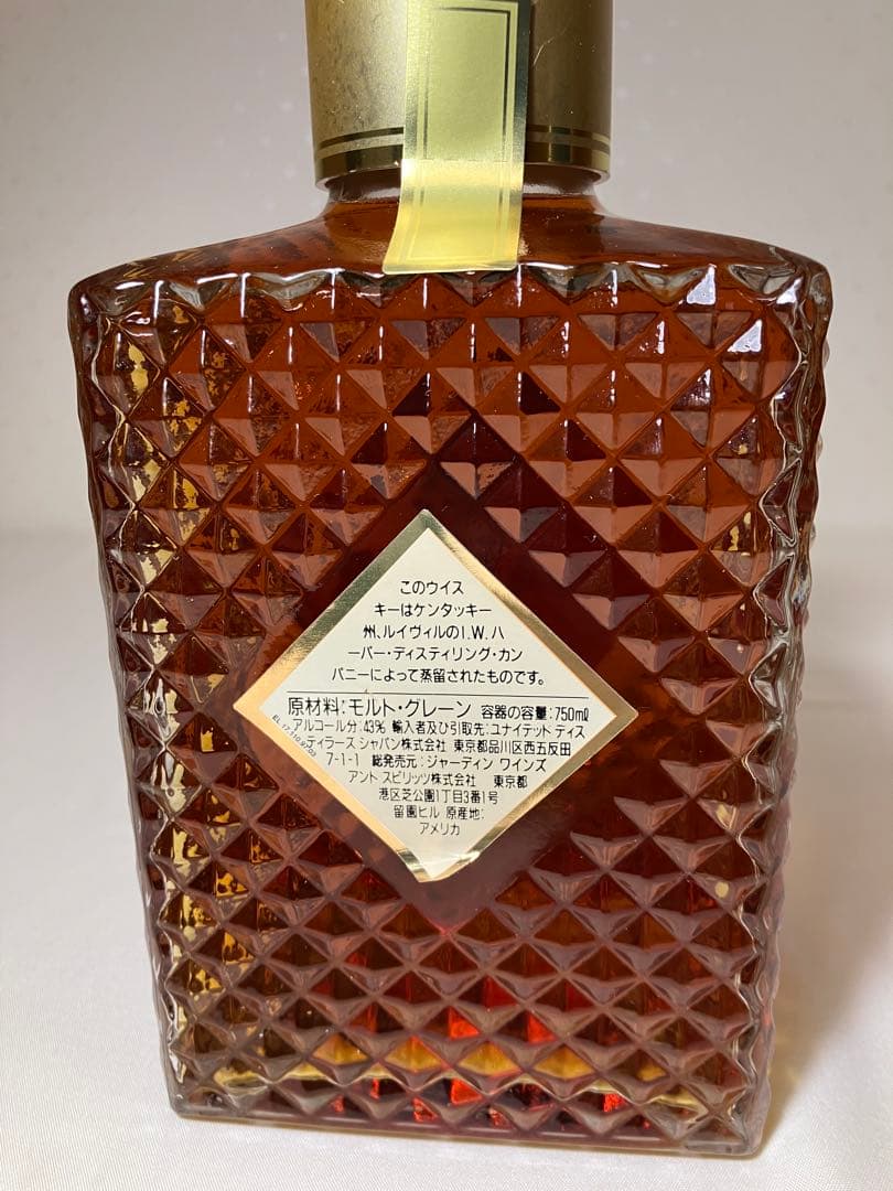 【1990年代　正規品　古酒】　IWハーパー12年