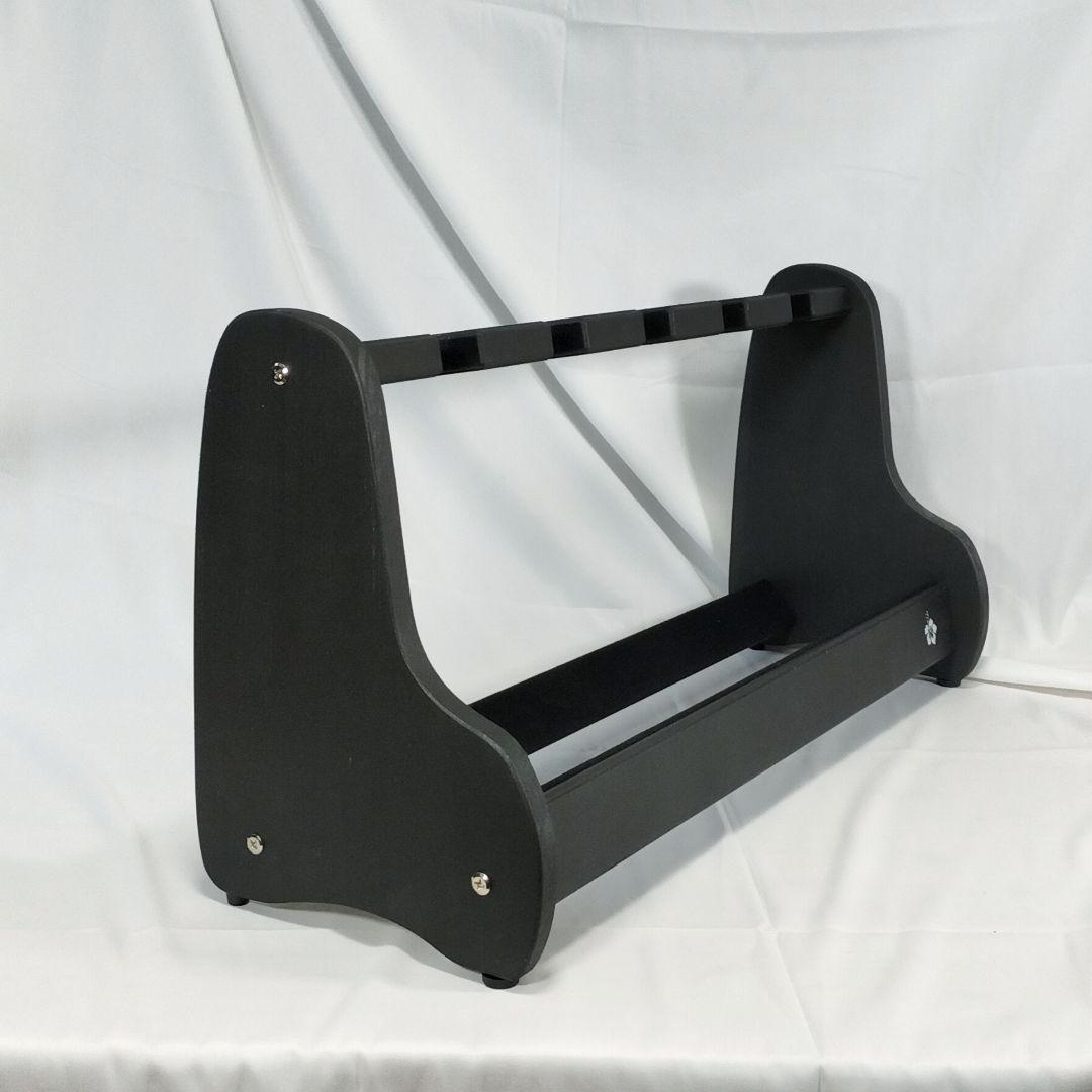 ♪ハンドメイド　沖縄三線スタンド　5丁収納　ブラックカラー♪