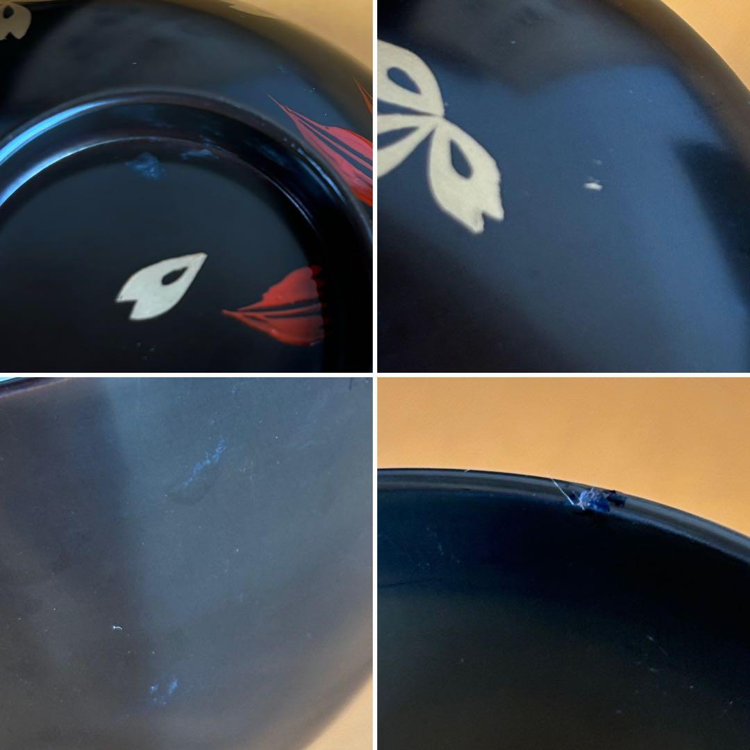 漆器 椀 10客セット 紅葉 小吸物椀 共箱 懐石 昭和レトロ アンティーク