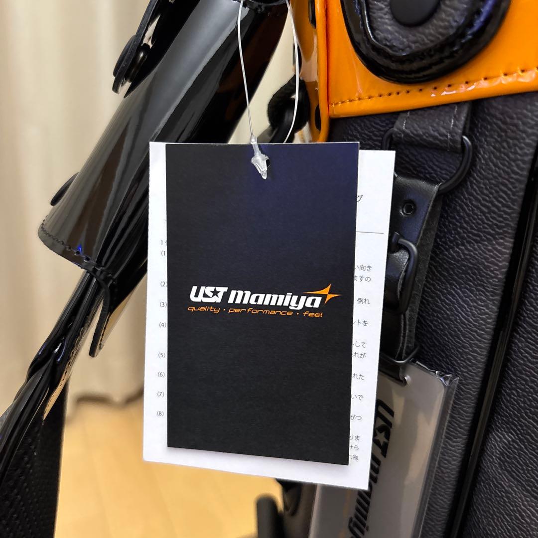 UST mamiya カモフラキャディバッグ スタンド付き