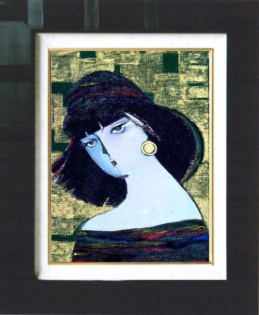 油絵 菅家令子 絵 絵画 インテリア SM-070401 人物 女性像