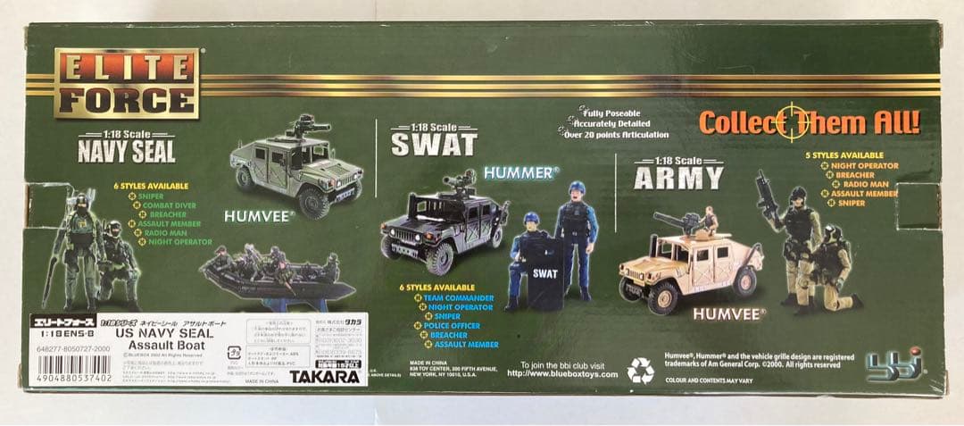 1/18 エリートフォースELITE FORCE ネイビーシール アサルトボート