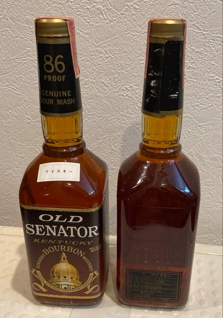 Old Senator Kentucky、未開栓、バーボン　750ml、2本組