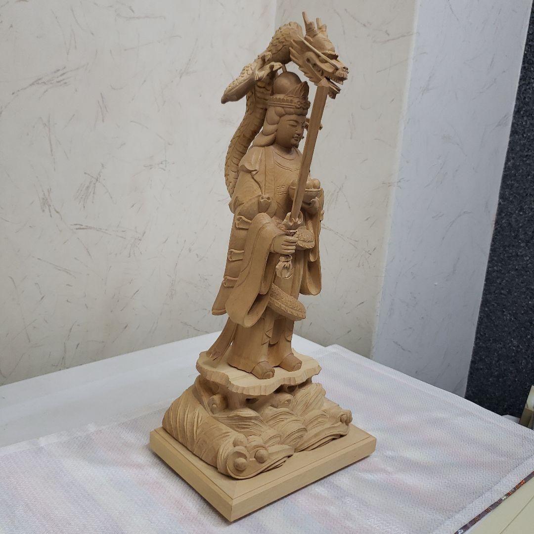 Ｂフライデー蔵出し特価中希少仏像★柘植 白山大権現7寸立白山妙理権現 約38cm