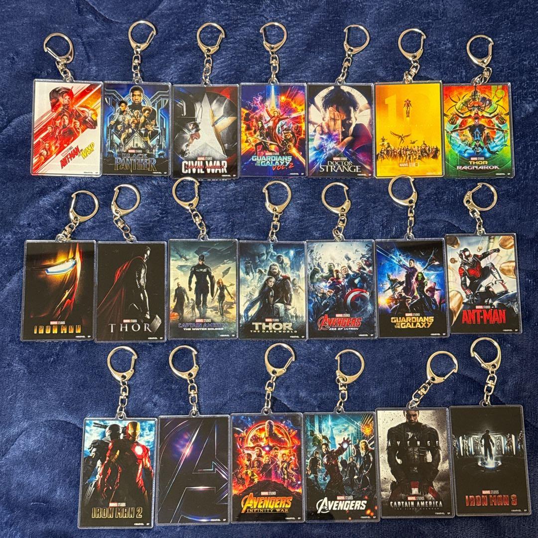 マーベルスタジオ　アクリルキーホルダー　アクキー　グッズ　ポスターコレクション