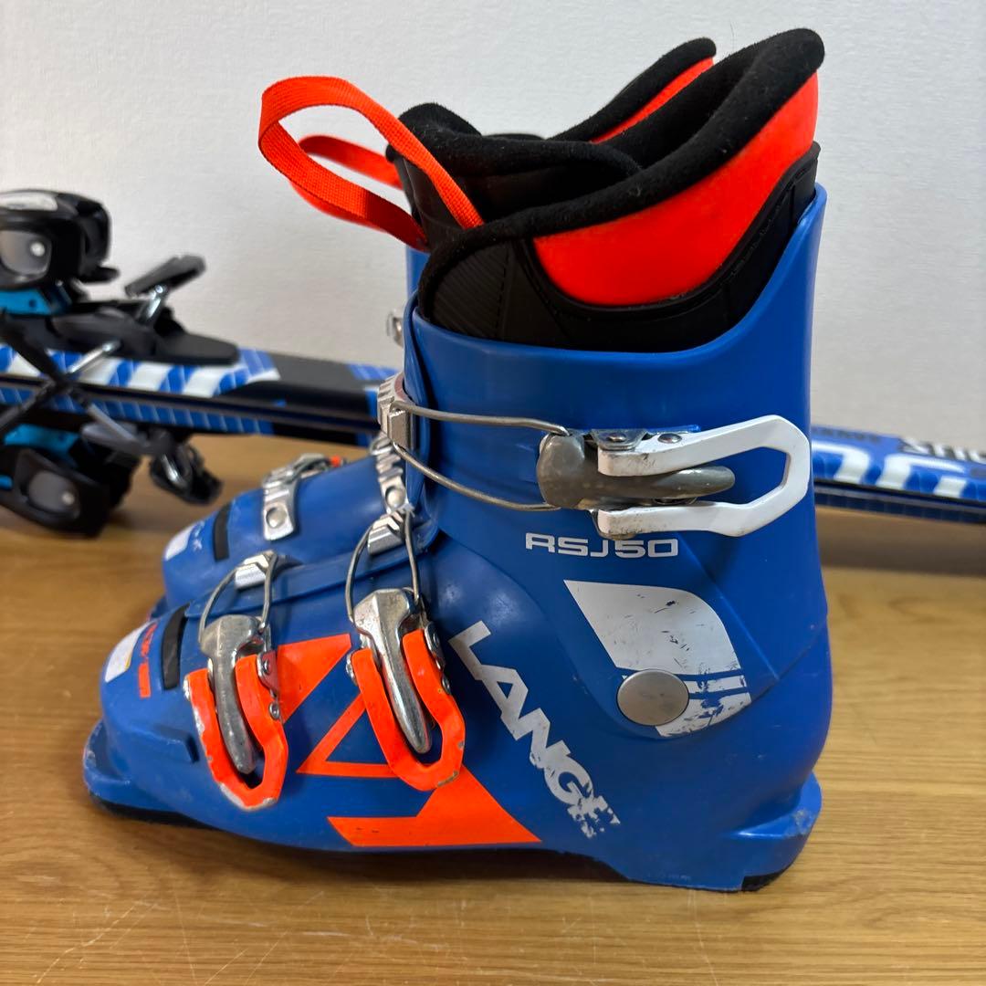 ジュニアスキーセット　130cm LANGE 21-21.5cm