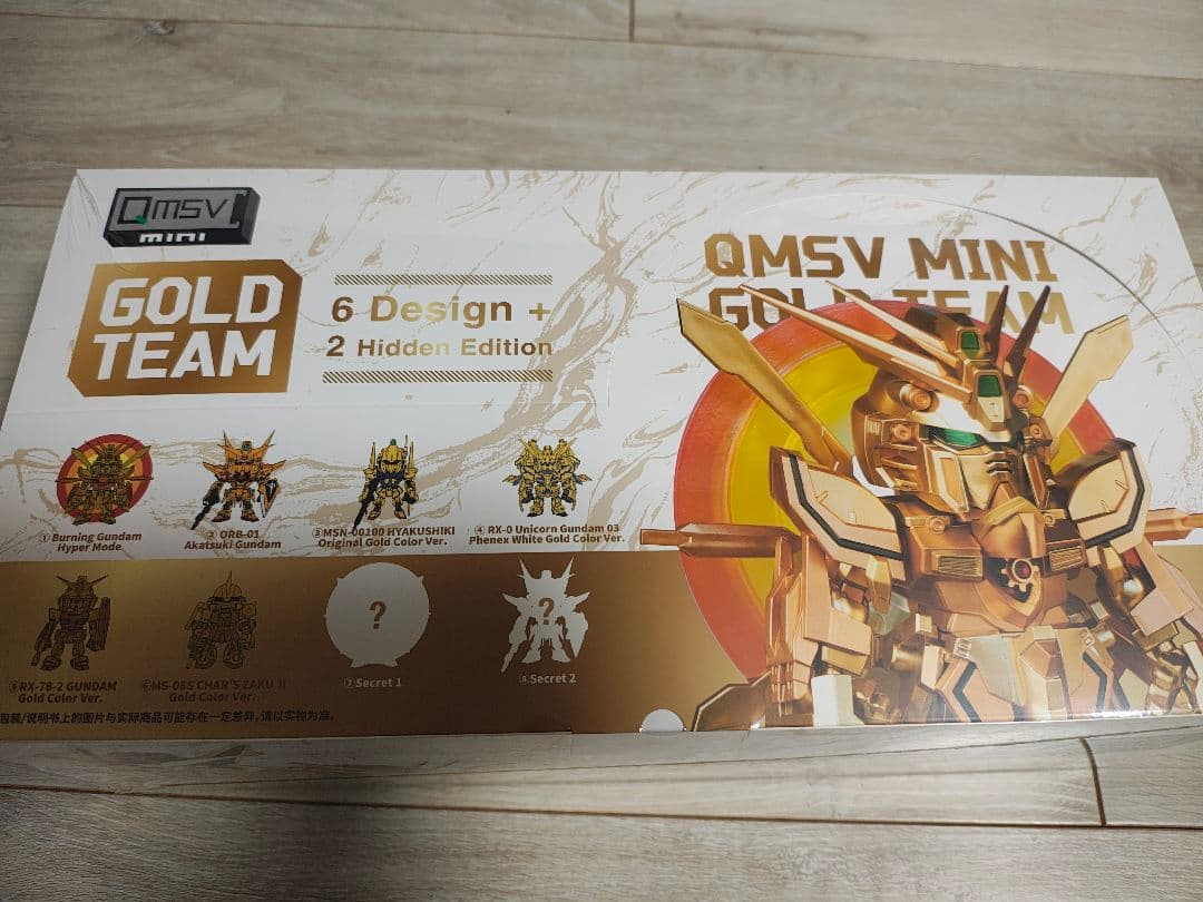 QMSVMINI GOLD TEAMゴールドチーム ガンダム ブラインドボックス