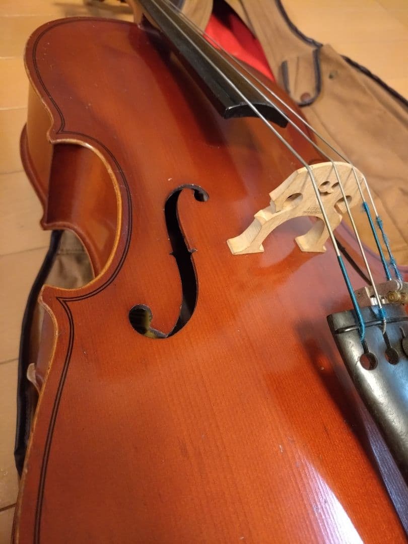 SUZUKI スズキ　チェロ　No.71 1/4 　子供用　分数　置物