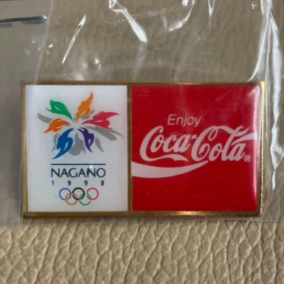 【未開封】1998年長野オリンピック冬季大会 コカコーラ ピンバッジ 5個セット