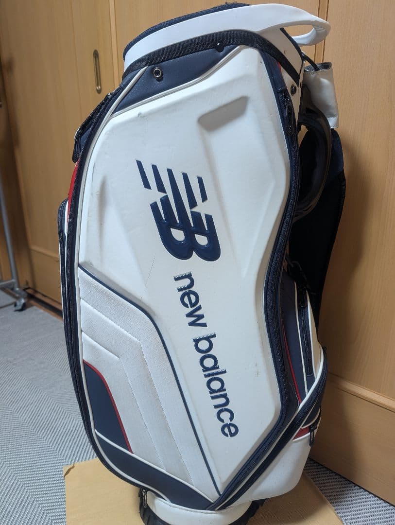 new balance ゴルフバッグ ホワイト/ネイビー