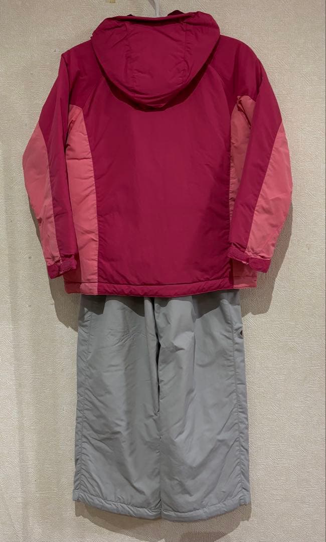 極美品＊モンベル パウダーライト ジャケット・ビブ スキーウェア上下セット140