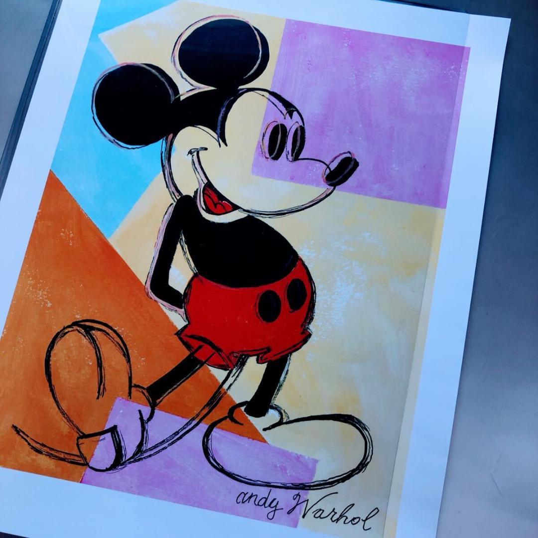 ＃3890 アンディ ウォーホル リトグラフ ミッキーマウス世界 300枚 限定
