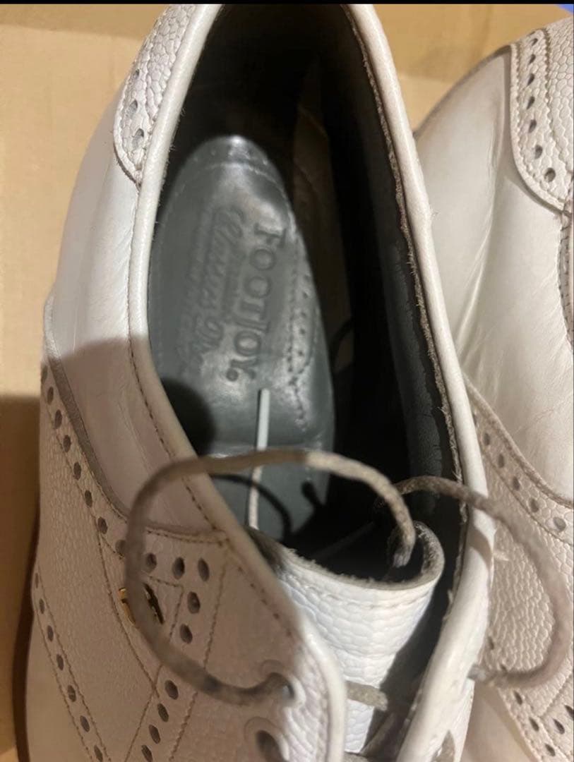 フットジョイゴルフスパイクシューズ25.5 made in USAアメリカ製牛革