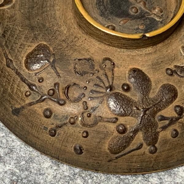 会津塗鉄錆塗木製蒔絵富士山吸物椀4個[B34145]