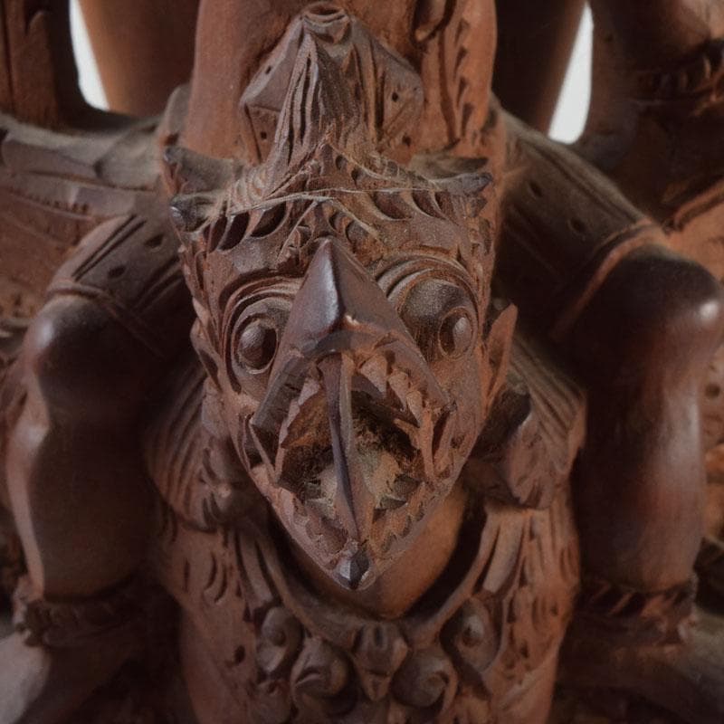 バリ島　インドネシア　木彫　ガルーダ像　置物　C　9116A