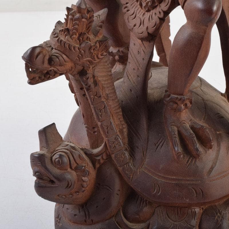 バリ島　インドネシア　木彫　ガルーダ像　置物　C　9116A