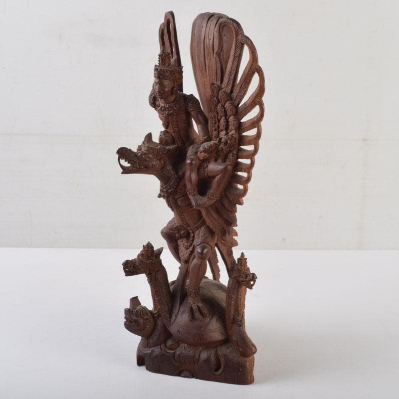 バリ島　インドネシア　木彫　ガルーダ像　置物　C　9116A