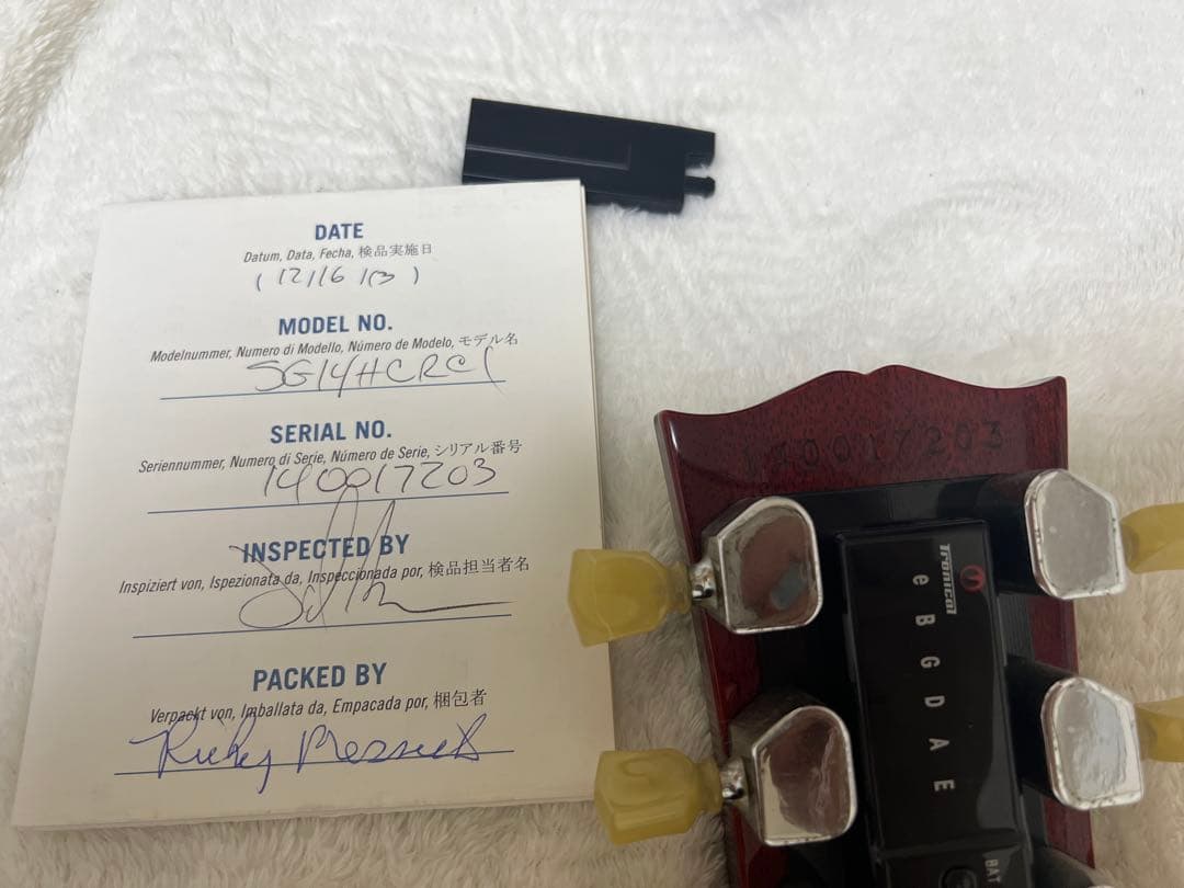 Gibson SG standard 120thモデル 純正ハードケース付き