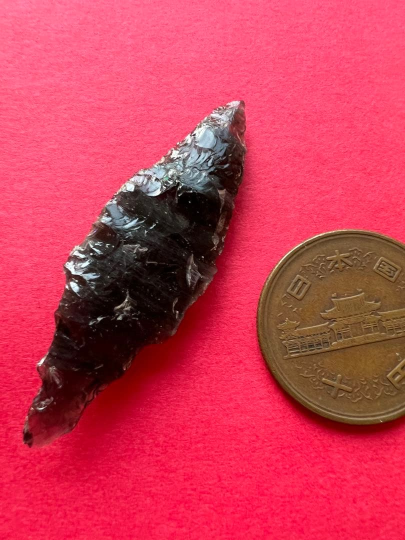 石器　黒曜石製のとてもスペシャルな石鏃　sp1