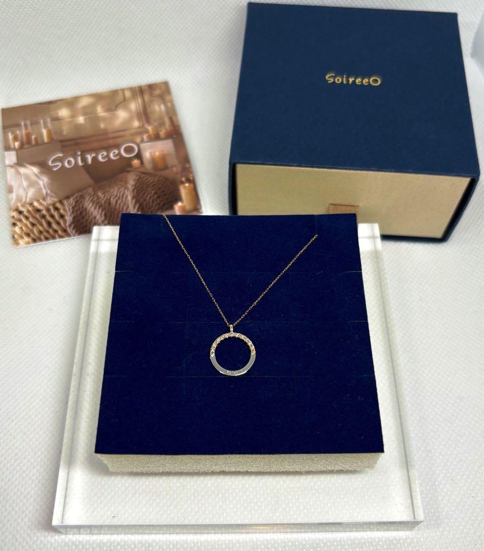 Nissy soireeO ソワレオー K10 ダイヤモンド Oネックレス