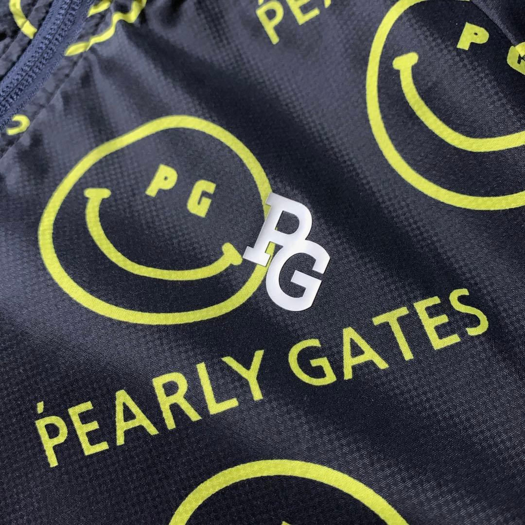 パーリーゲイツ スマイル ニコちゃん 総柄 ゴルフ ナイロンジャケット サイズ4