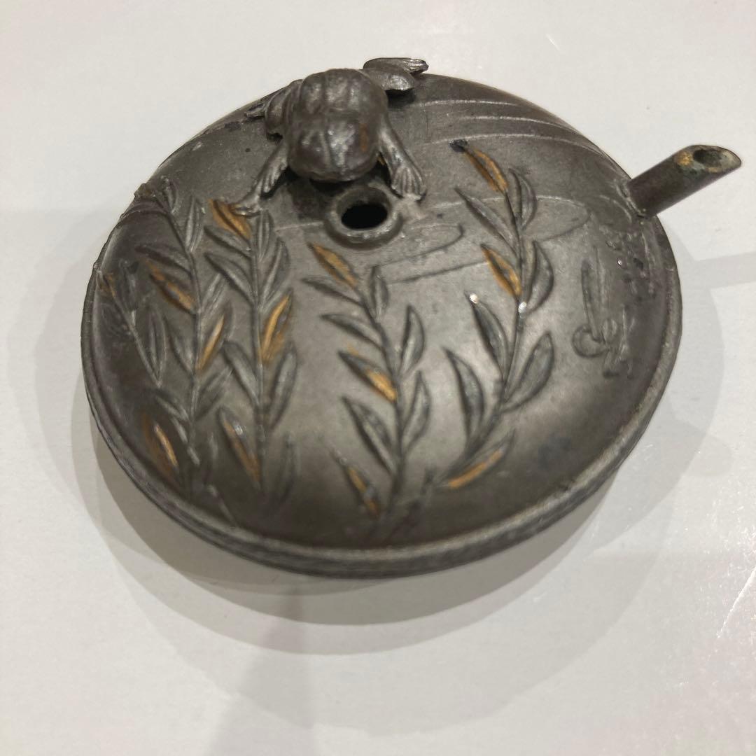 書道　水滴　アンティーク　柳蛙　ヴィンテージ　戦前