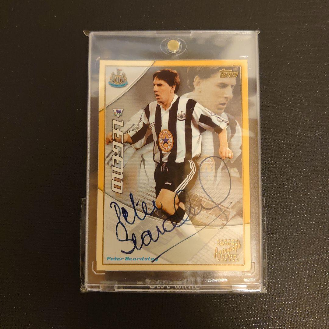 Topps ニューカッスル ピーター・べアズリー 直筆サインカード