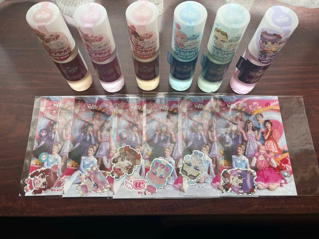 WE♡Pヘアミストコンプリート6点セット-限定ステッカー&ポストカード6枚付き-