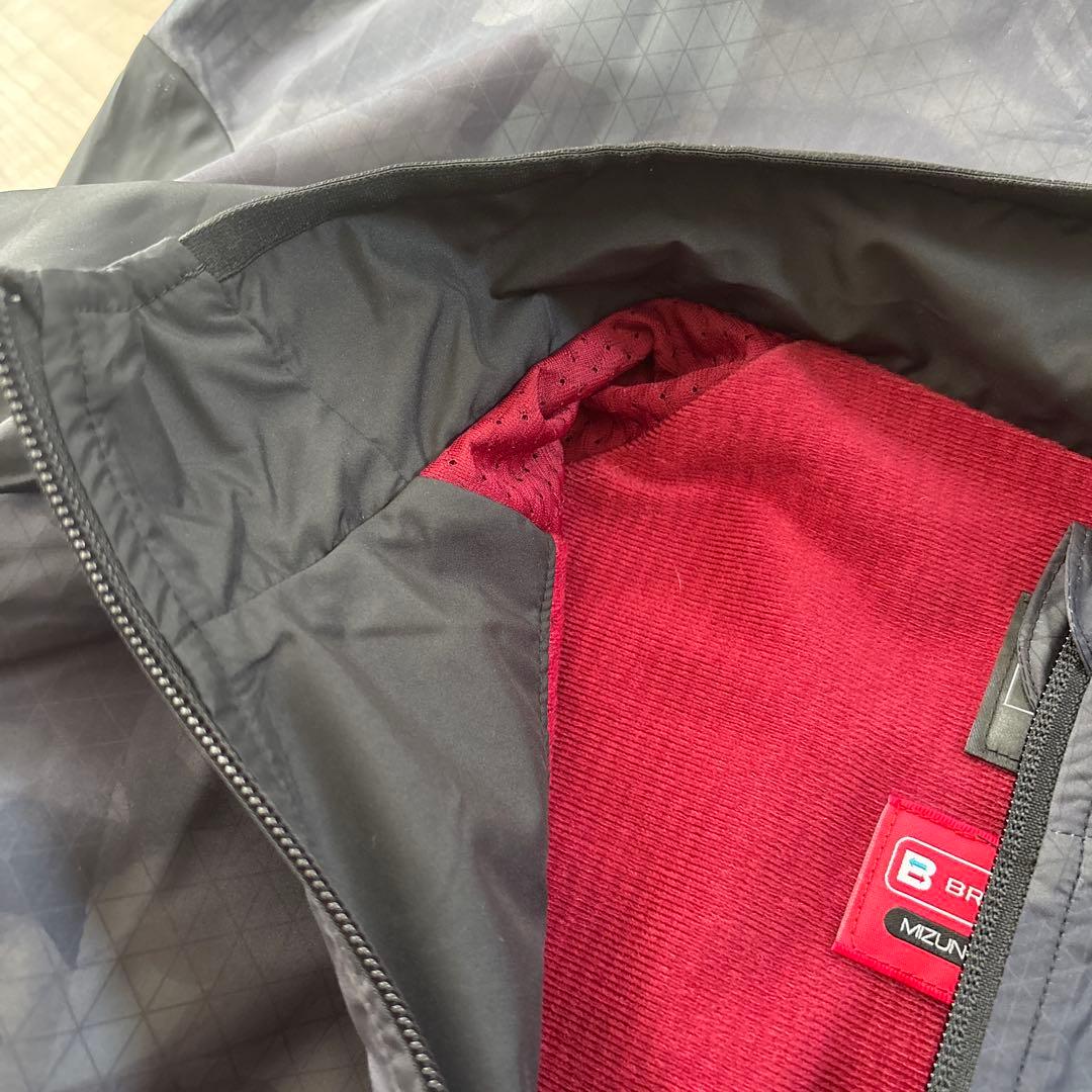 新品　ミズノ　メンズ　ブレスサーモ　軽量　あったか　ブラック　黒　スポーツ　L