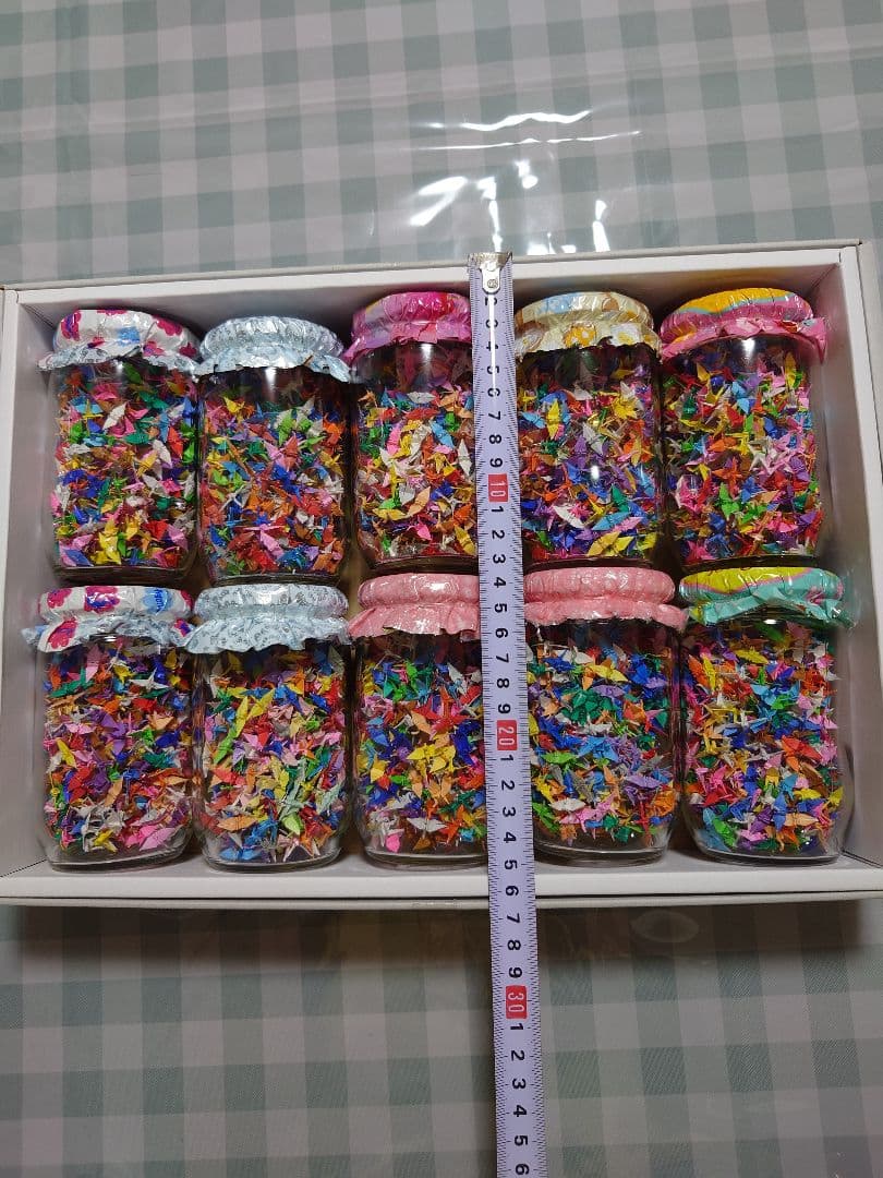 ミニミニ千羽鶴のびん詰め10個セット