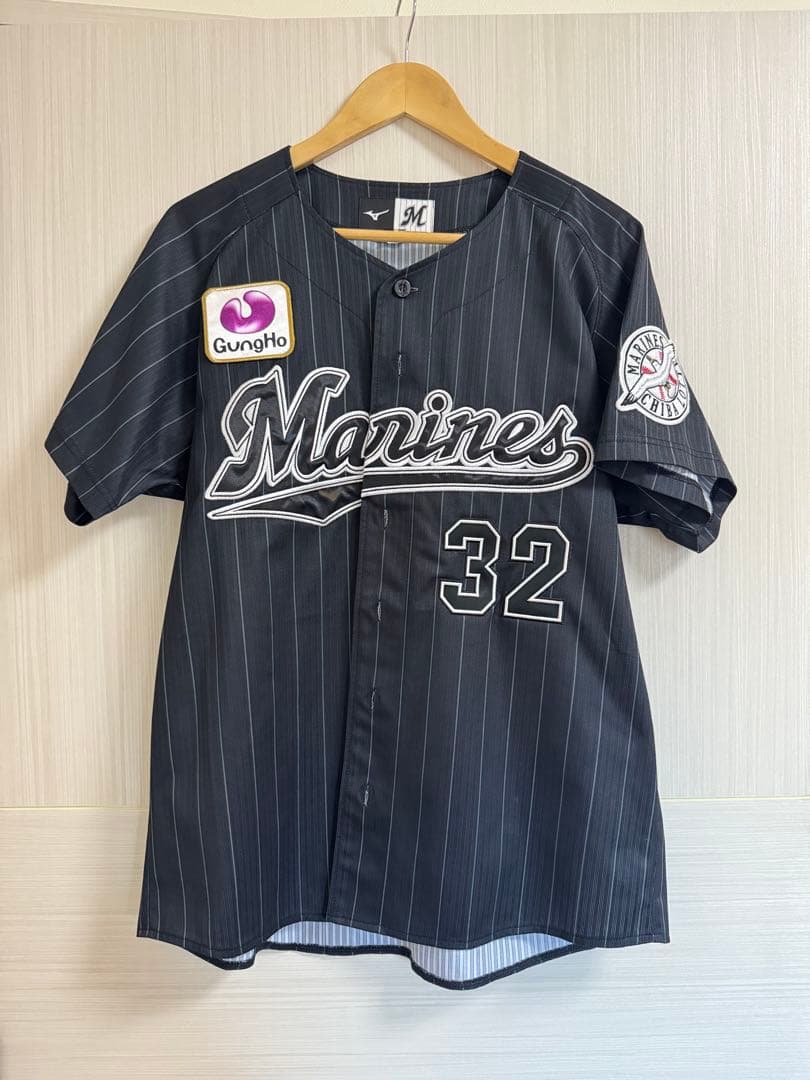 千葉ロッテ　ビジターユニフォーム　佐藤都志也32