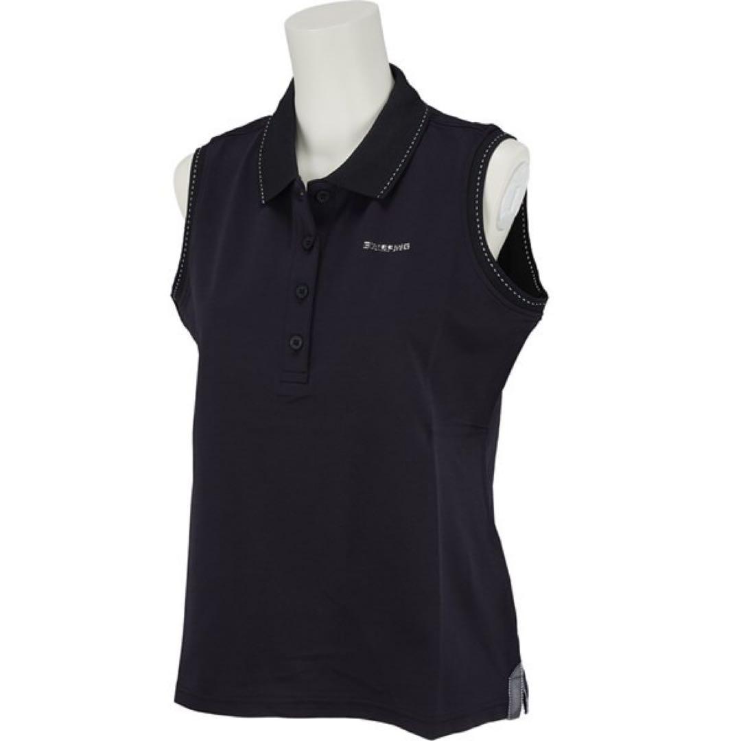 ゴルフウェア　日本製【BRIEFING】ストレッチ ノースリーブポロシャツ　S