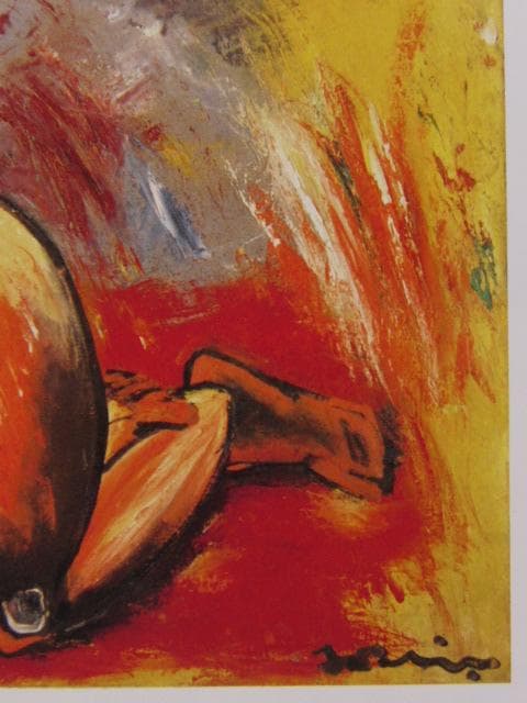 里見勝蔵、裸婦、希少な額装用画集より、新品高級額装付、状態良好