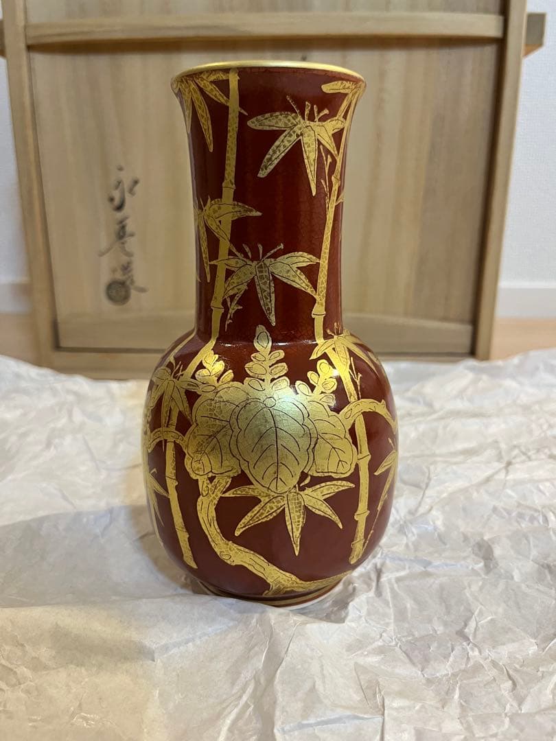 茶道具 皆具　橋本永豊　仁清写　金襴手　桐竹