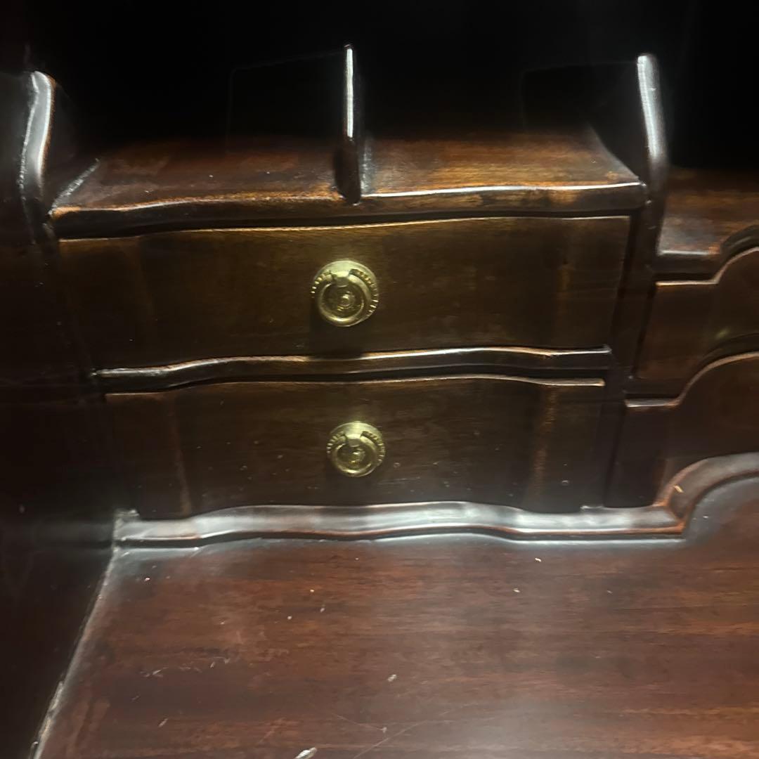 輸入家具　マホガニー　ダークブラウン イギリス　ライティングデスク