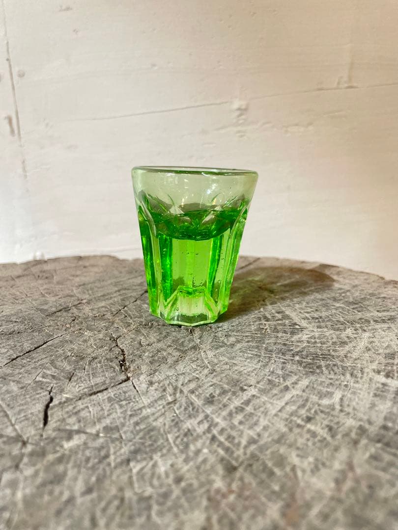 アイスクリーム コップ グラス ウラン 時代 アンティーク