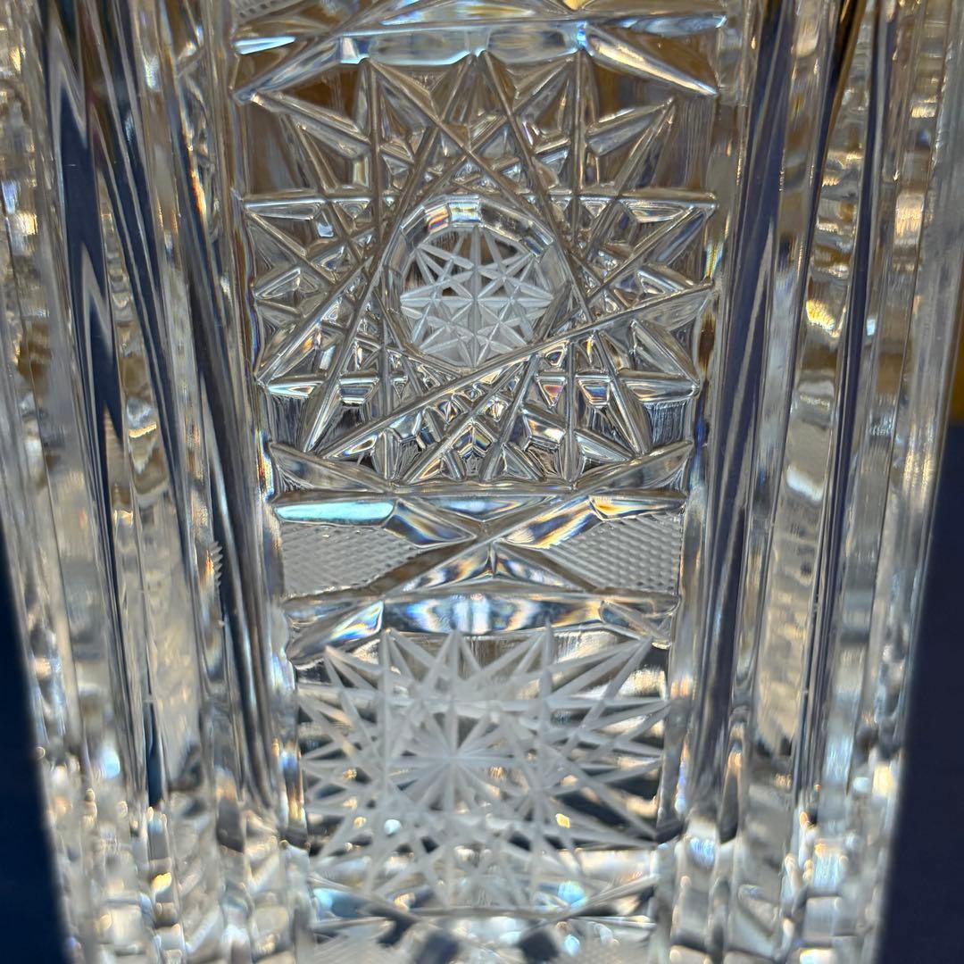 ボヘミアングラス　クリスタルガラス デキャンタ