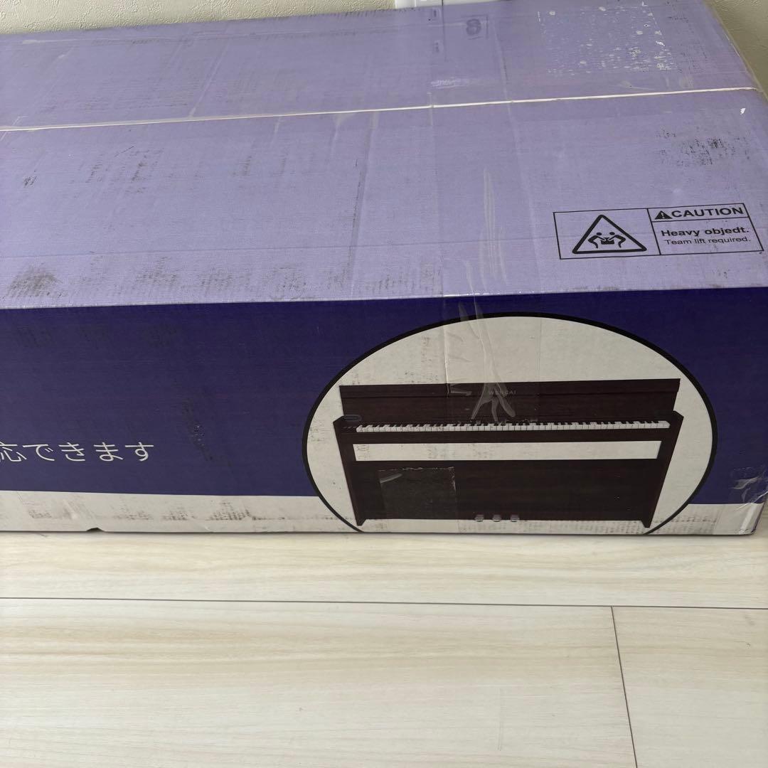 電子ピアノ 88鍵 ハンマーアクション 木製アップライト 一体型自動閉合カバー