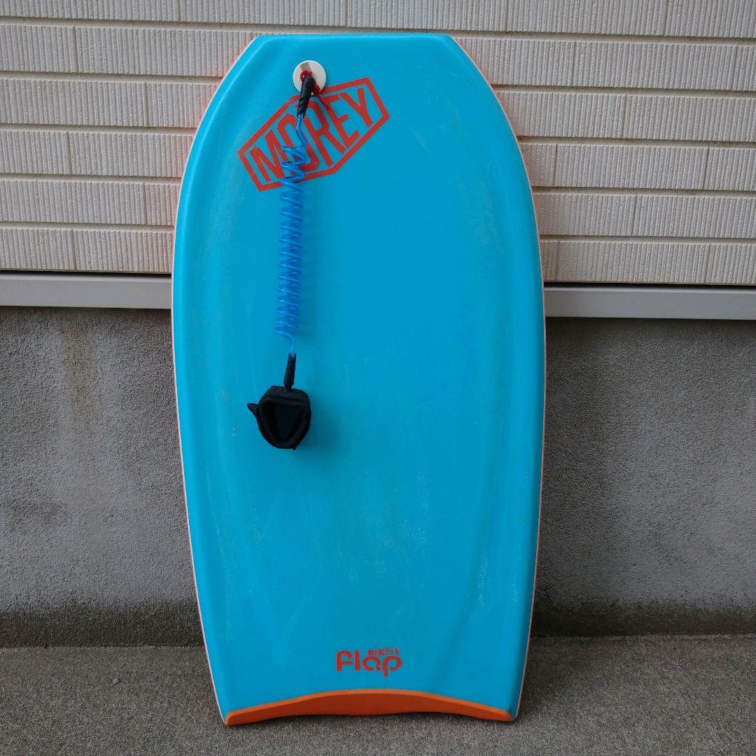 モーレー ボディボード クリエイチャー リーシュコード付 水色 オレンジ