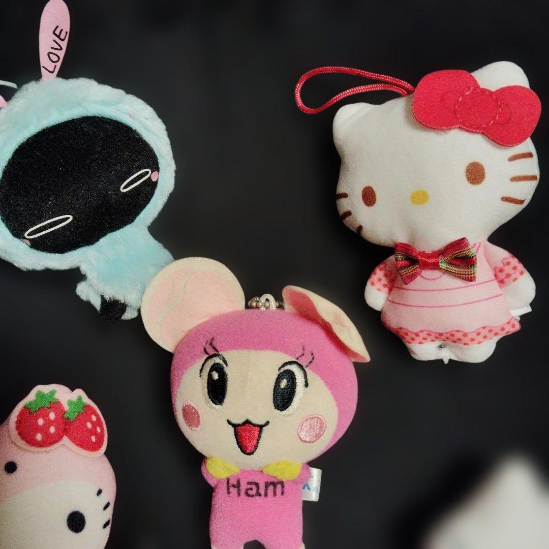 hello Kitty 50 ハローキティとハムスター ストラップセット