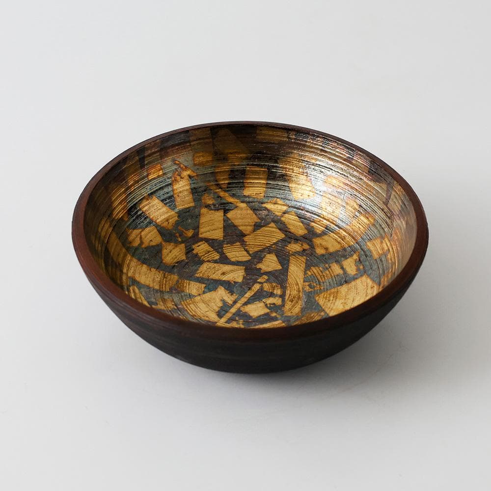 京都二條河原町西 平安 象福（ 嘉納象福 ）作 鳥鉢形 菓子器 大黒 茶道具