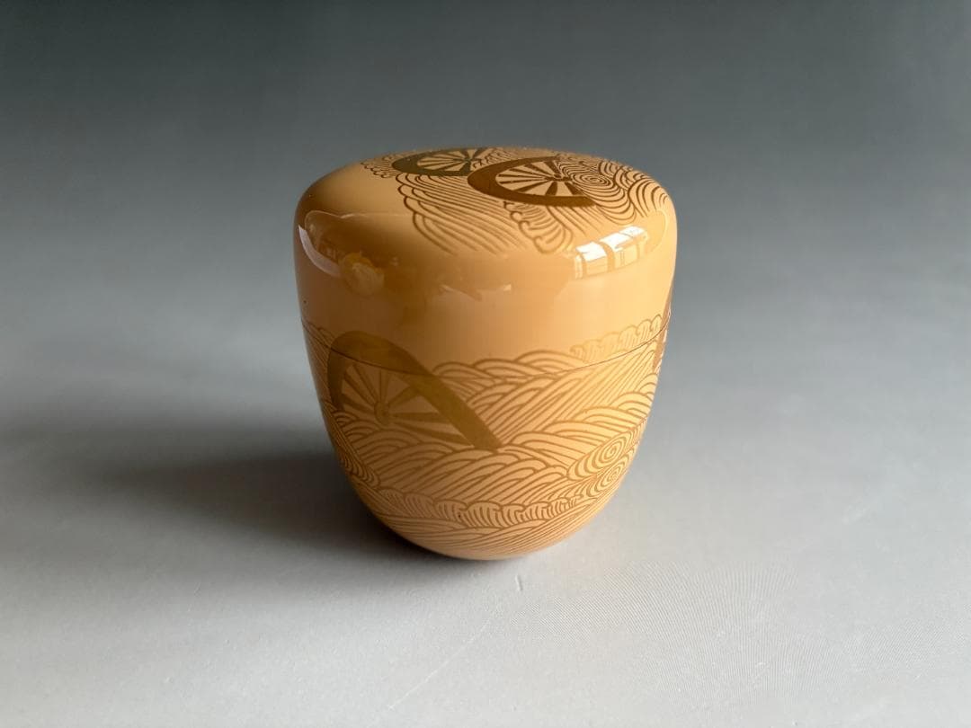 薄茶器　辻石斎　波車　大棗　茶道具