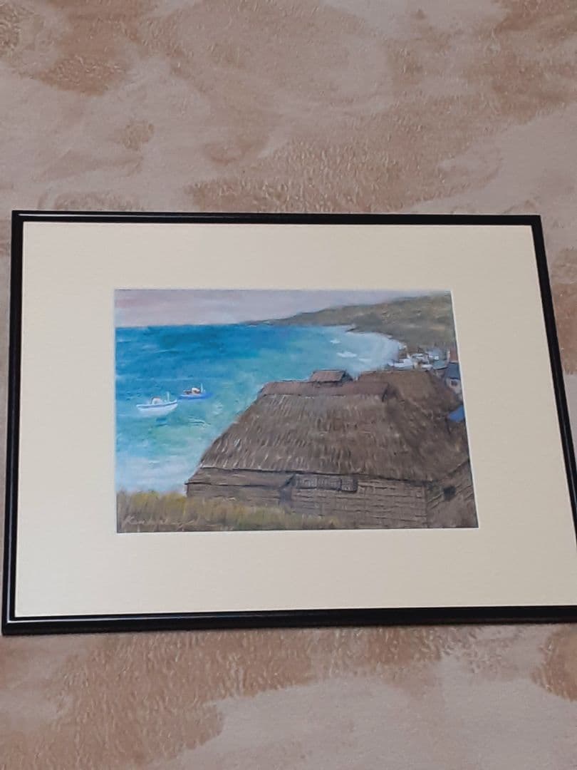 松崎寛　水彩画　群馬　桐生　白瀧姫　下北尻屋崎の民家