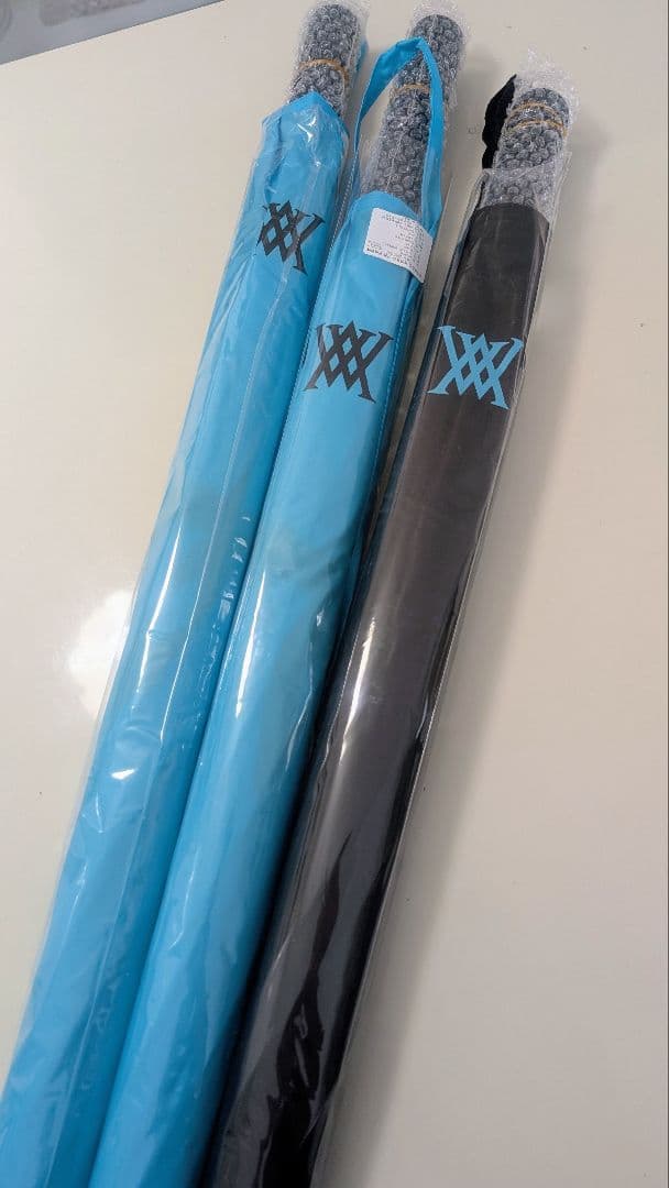 【ひで】新品未使用　ANEW GOLF　傘　青×黒　2本セット