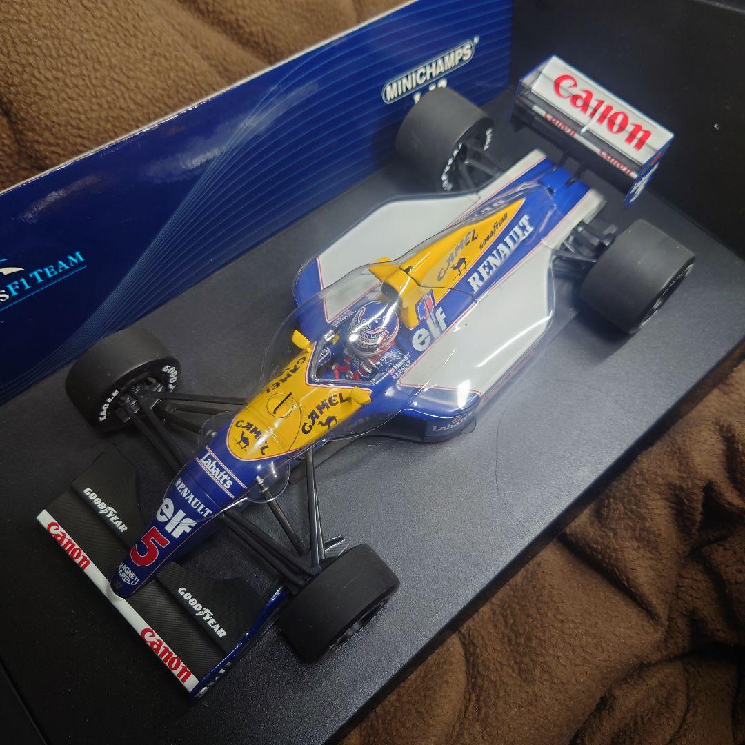 ミニチャンプス★ウィリアムズF1マンセル車ミニカー★1/18ルノーFW14送料込