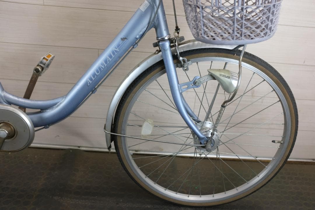 軽快車　24インチ　シングル　オートライト