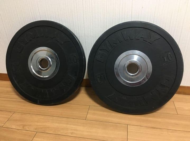GYMWAYバンパープレート10kg x 2枚