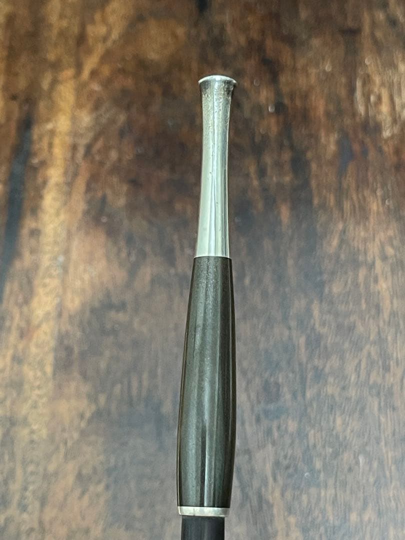 純銀キセル　骨製　彫刻キセル入れセット　煙草具　骨董古美術